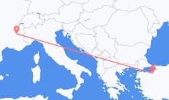 Loty z miasta Bursa do miasta Grenoble