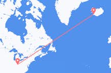 Flyg från Cincinnati, USA till Reykjavík, Island