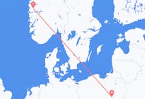 Flyg från Førde, Norge till Warszawa, Polen