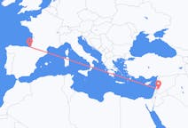 Flyreiser fra Damaskus, Syria til San Sebastian, Spania