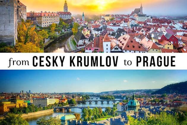 Transfert de Cesky Krumlov à Prague : excursion privée d'une journée avec 2 h de visites