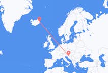 出发地 冰岛出发地 埃伊尔斯塔济目的地 克罗地亚萨格勒布的航班