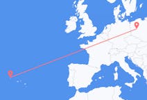 Flights from Corvo Island, Portugal to Poznań, Poland