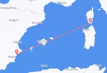 Vluchten van Figari, Frankrijk naar Alicante, Spanje