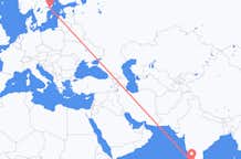 Flyreiser fra Kozhikode, India, til Stockholm, India