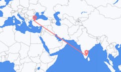 Flights from Tiruchirappalli, India to Bursa, Turkey