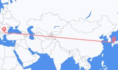 Flyg från Hiroshima, Japan till Plovdiv, Bulgarien