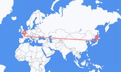 Flyrejser fra Akita, Akita, Japan til Limoges, Frankrig