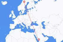 Flights from Jizan, Saudi Arabia to Vilhelmina, Sweden