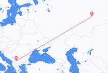 Loty z Skopje, Macedonia Północna do Jekaterynburga, Rosja