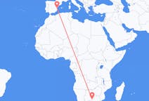 Flights from Gaborone, Botswana to Valencia, Spain