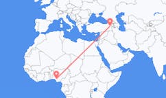 Flights from Benin City, Nigeria to Ağrı, Turkey