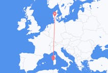 出发地 意大利出发地 阿尔盖罗目的地 丹麦比隆的航班