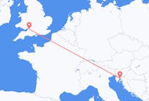 Flights from Rijeka, Croatia to Bristol, the United Kingdom