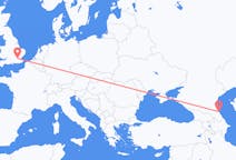 Flyg från Machatjkala, Ryssland till London, England
