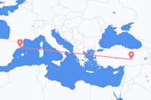 Vols de Malatya, Turquie pour Barcelone, Turquie
