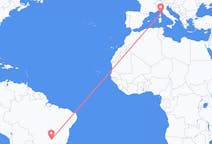 Flights from Uberlândia, Brazil to Bastia, France