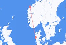 Fly fra Volda til Esbjerg