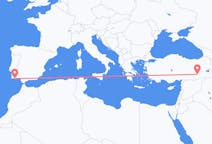 Loty z dystryktu Faro, Portugalia do Diyarbakiru, Turcja