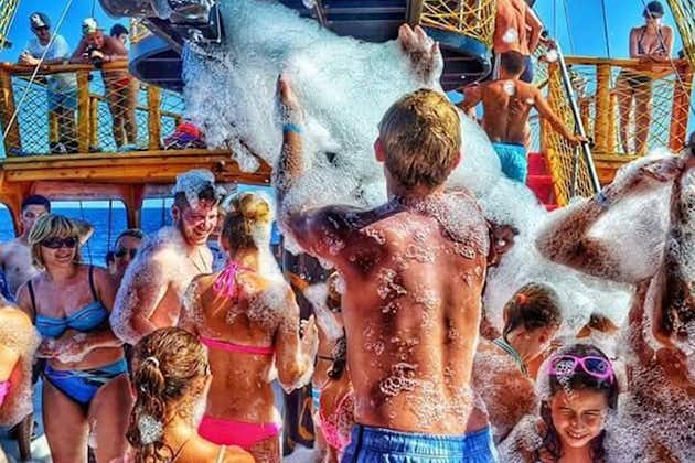 Side: All day boat trip with lunch & foam party and transfer