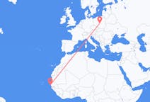 Voli da Dakar, Senegal a Lodz, Polonia