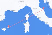 Flug frá Ancona til Menorca
