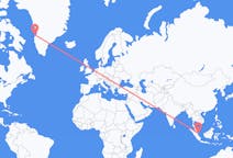 Flyreiser fra Singapore, Singapore til Aasiaat, Grønland