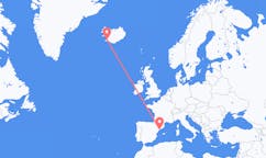Flyreiser fra Reus, Spania til Reykjavik, Island