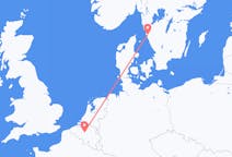 Flyreiser fra Göteborg, Sverige til Brussel, Belgia