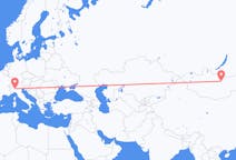 Flights from Ulaanbaatar, Mongolia to Milan, Italy