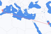 出发地 沙特阿拉伯出发地 达曼目的地 西班牙阿利坎特的航班