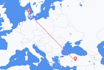 Flights from Aarhus, Denmark to Kayseri, Turkey