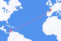 Flyg från Cartagena, Colombia till Biarritz, Frankrike