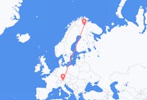 Loty z Innsbrucku, Austria do Iwalo, Finlandia