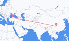 Flug frá Chongqing, Kína til Kastamonu, Tyrklandi