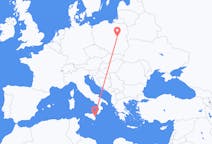 Flights from Warsaw, Poland to Catania, Italy