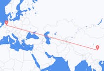 Flyreiser fra Mianyang, Kina til Düsseldorf, Tyskland