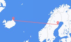 아이슬란드 토르쇼픈에서 출발해 스웨덴 스켈레프테오에게(으)로 가는 항공편