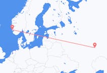 Fly fra Uljanovsk til Haugesund