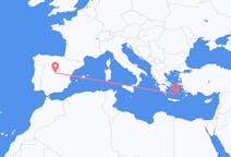 Flights from Santorini to Madrid
