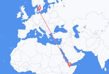 出发地 索马里出发地 哈尔格萨目的地 瑞典马尔默的航班
