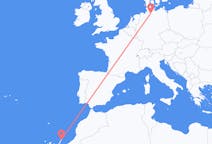 出发地 西班牙出发地 兰萨罗特岛目的地 德国汉堡的航班