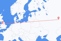 Flyreiser fra Kazan, Russland til Manchester, England