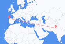 出发地 巴基斯坦出发地 木爾坦目的地 西班牙La Coruña的航班