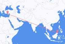 出发地 马来西亚山打根目的地 土耳其加济帕萨的航班