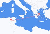 Vluchten van Tebessa, Algerije naar Athene, Griekenland