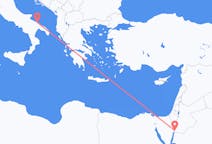 Vluchten van Akaba, Jordanië naar Bari, Italië