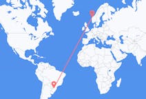 Flyrejser fra Chapecó, Brasilien til Ålesund, Norge