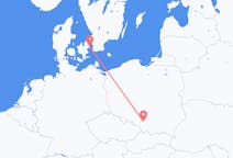 Flyg från Köpenhamn, Danmark till Katowice, Polen