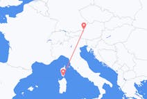 Flights from Figari, France to Salzburg, Austria